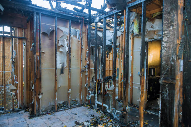 Professional Fire Damage Repair technician working in Coram, NY